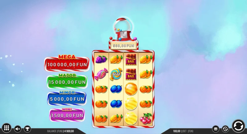 Sweet Candy Cash Stash - cash mince v Hold and Win kole